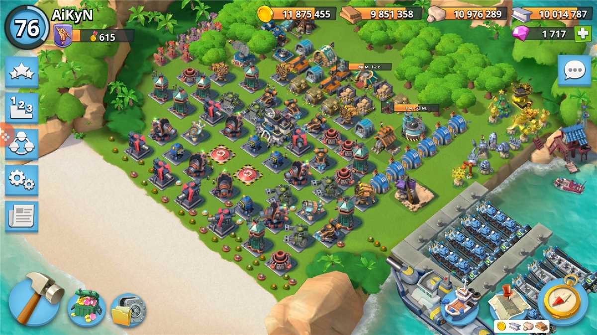 Venda de conta de jogo Boom Beach